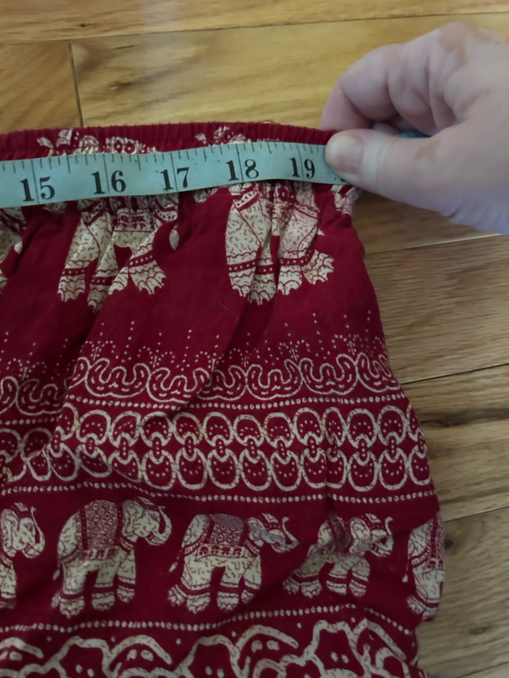 Boho Elephant pattern drawstring pants - Picture 7 of 8